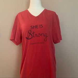 Gamma Phi Beta Bella Canvas PR Tee Size M